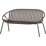 Woood Couch Polyester 2-Sitzer Lila/Braun