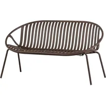 Woood Couch Polyester 2-Sitzer Lila/Braun