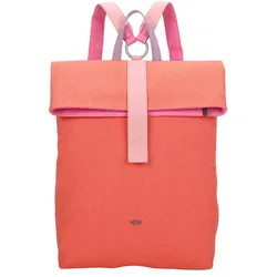 Cityrucksack FRITZI AUS PREUSSEN "Izzy03", Gr. B: 18cm, orange, Baumwolle, Kunstfaser, casual, Rucksäcke, mit stufenlosvertellbaren Trägern