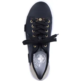 Rieker N4931-00 Schwarz/Gold Damen 38