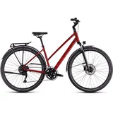 Cube Touring Pro Trapez 2025 | maroon ́n ́pearl | 50cm | Trekkingräder