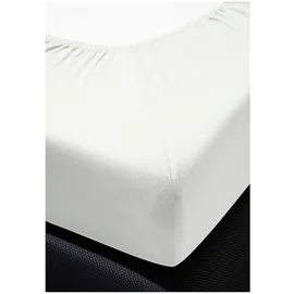 BIERBAUM Spannbettlaken Jersey 140 x 200 - 160 x 220 cm weiß