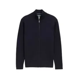Tom Tailor Herren Strickjacke BASIC KNIT JACKET Regular Fit 1047571-13160 Blau Grau 3XL