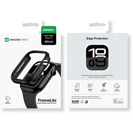 AMAZINGthing Minimal Case Hülle Apple Watch Series 10 46mm Schwarz