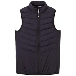 TOM TAILOR Damen Atmungsaktive Sport-Weste, schwarz, Uni, Gr. XS