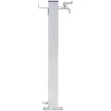 vidaXL Wassersäule für den Garten 80 cm Edelstahl Quadratisch
