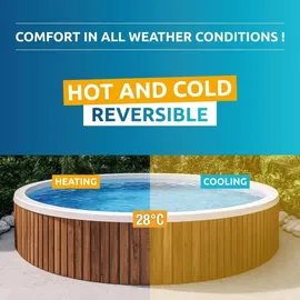 Poolstar Nano Wärmepumpe grau 3 kW