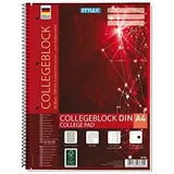 Stylex Collegeblock Spirale DIN A4 kariert