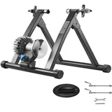 Vevor Fahrrad Rollentrainer Fahrradtrainer für 660,4-736,6 mm / 700C-Räder, klappbarer Radtrainer Heimtrainer mit Schnellspanner & Vorderradunterlage, 150 kg belastbar, Fahrradfahren Heimtraining