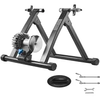 Vevor Fahrrad Rollentrainer Fahrradtrainer für 660,4-736,6 mm / 700C-Räder, klappbarer Radtrainer Heimtrainer mit Schnellspanner & Vorderradunterlage, 150 kg belastbar, Fahrradfahren Heimtraining
