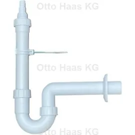Haas + Sohn 1930 Siphon DN 40 Kunststoff weiß