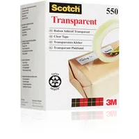 Scotch Transparentes Klebeband 550, 19 mm x 33 m