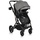 Moni Kombikinderwagen Rafaello 2 in 1, umbaubar, Sportsitz, Fußabdeckung, Tasche grau