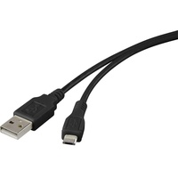 Renkforce USB 2.0 USB-A Stecker, USB-Micro-B Stecker 1.00 m