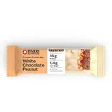 MAXI NUTRITION Premium Protein Bar, White Chocolate Peanut, 45g