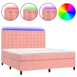 vidaXL Boxspringbett 180 x 200 cm Rosa