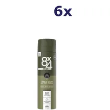 8X4 Deo Spray Wild Oak 6 x 150 ml