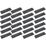 Novaliv 24x Schieferplatten I rechteckig I 20x15x0,5 cm I Schiefer länglich Servierplatte länglich Sushi Teller Sushi Brett Dekoteller