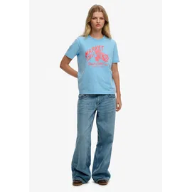 Superdry Roadside Trade Relaxed Tee Blau L