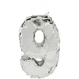 Pinata Zahl 9 silber glitzer