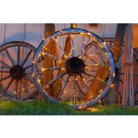 IDENA 8325052 - LED Lichterkette mit 20 LED in Warmweiß, mit 8 Stunden Timer Funktion und Transformator, ca. 3,9 m