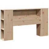 vidaXL Kopfteil mit Stauraum 140 cm Massivholz Kiefer