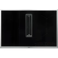 AEG Kochfeld mit Dunstabzug »COLI84COXB«, 80 cm, Made in , Bridge-Funktion, Umluft, 2-in-1-Filter, 32481744-0 schwarz