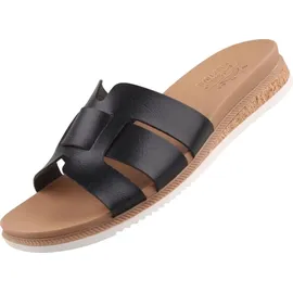 SKECHERS Desert KISS Low Peak Look, Damen Schiebe-Sandalen, Black,