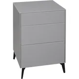 Mäusbacher Kommode "Imola", grau (kreidegrau matt lack, glas kreidegrau glanz), Füße aus Metall,2 Packstücke, 2 Stk., 0 Stk., Sideboards, Kommode, Mäusbacher Kommode mit Glasfront und Glasoberplatte