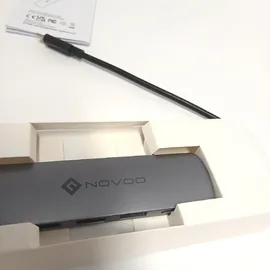 NOVOO 5-in-1 USB-C-Hub, Adapter USB C auf HDMI 4K, Aufladen 100 W PD, USB-C auf USB x 3, USB C Adapter Multiport, kompatibel mit MacBook Air MacBook Pro Chromebook