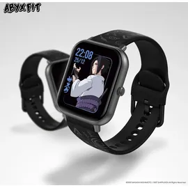 ABYX Fit Touch 3 BT 20 mm Aluminiumgehäuse schwarz Silikonarmband schwarz 20 mm