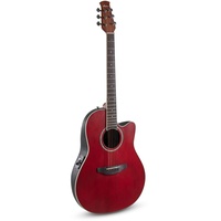 Applause E Akustikgitarre traditional AB24-2S Mid Cutaway ruby red satin