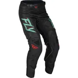 Fly Racing Kinetic S.E. Rave, Textilhose - Schwarz/Mint/Rot - 32