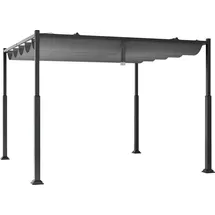 Costway Pergola 3,1 x 3,1 m Grau/Schwarz