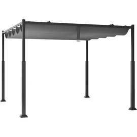 Costway Pergola 3,1 x 3,1 m Grau/Schwarz