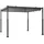Costway Pergola 3,1 x 3,1 m Grau/Schwarz