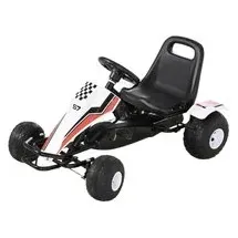 Homcom Go Kart weiß (66x57x104)