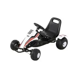 Homcom Go Kart weiß (66x57x104)