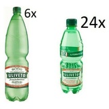 TESTPAKET Uliveto Minerale Effervescente Naturale Mineralwasser 6x1,5Lt 24x0,5Lt