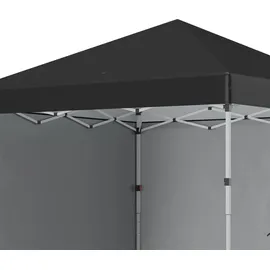 Outsunny Faltpavillon 3 x 3 m inkl. 2 Seitenteile Schwarz