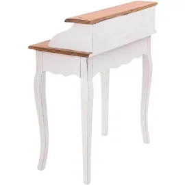 DESIGN DELIGHTS SEKRETÄR NAPOLEON 92x80cm(HxB) | Massivholz Schreibtisch | Farbe: 06 weiß-landhaus