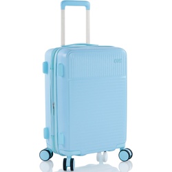 Hartschalen-Trolley HEYS „Pastel, 53 cm“ Gr. B/H/T: 35 cm x 53 cm x 23 cm 42 l, blau (blue) Koffer Handgepäck-Koffer