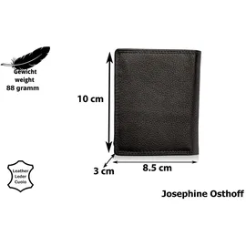 Josephine Osthoff Handtaschen-Manufaktur Josephine Osthoff Geldbörse unisex Portemonnaie schwarz