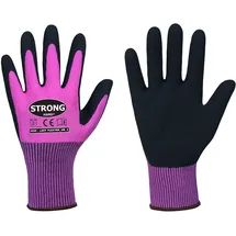 strongHand LADY FLEXTER Gr.6 pink/schwarz EN 420/EN 388 PSA II