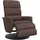 vidaXL Relaxsessel mit Fußteil Kunstleder 98 x 106 x 0 cm Braun drehbar