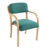 ZQKJLH Esszimmerstühle aus Massivholz mit Armlehnen, Küchenstuhl, gepolsterter Wohnzimmerstuhl mit Rückenlehne, modernes Büro, Freizeit, Lounge, Empfang, Café-Stühle, Akzent-Armlehnen, maximale