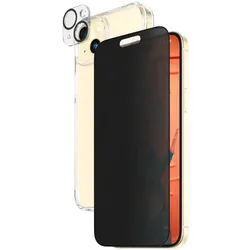 PANZERGLASS Displayschutzglas "3-in-1-Privacy-Pack Privacy, Camera Protector und Cover", transparent, B:22,00cm H:1,00cm T:25,00mm, Displayfolien