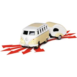 CARSON RC-Auto VW T1 SambaBus mit Wohnwagen 2,4GHz RTR (500504164)
