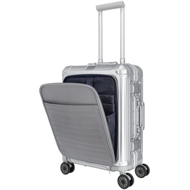 Travelite Next 4W Trolley With Front Bag S Silver