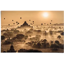Poster REINDERS "Märchenhafter Sonnenaufgang", braun (farbe bild(er): braun), B:91,5cm H:61cm, Papier, Bilder